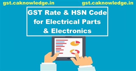 gst rate for electrical parts